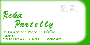 reka partelly business card